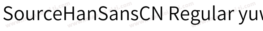SourceHanSansCN Regular yuweij字体转换